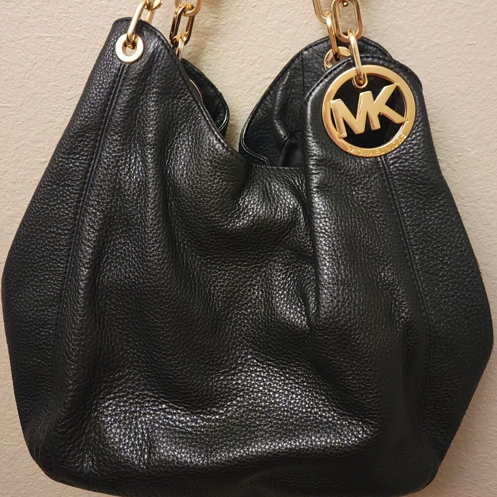 Michael Kors Large Fulton Leather Shoulder Bag